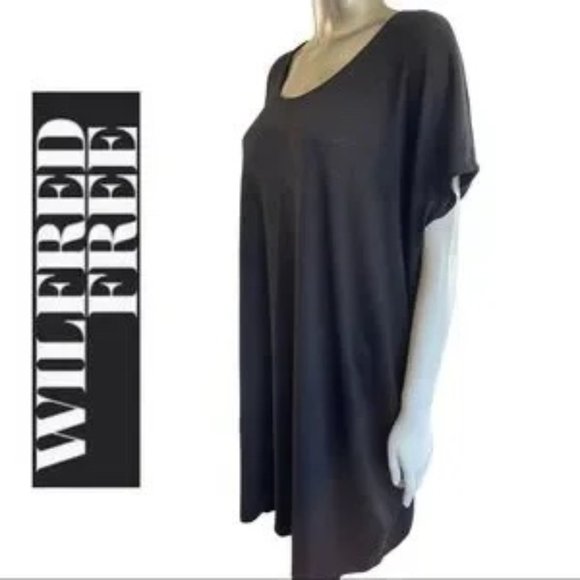Wilfred Free Dress Black Aritzia Dress Oversized Short Sleeve Dress Size ExSmall - Picture 3 of 7